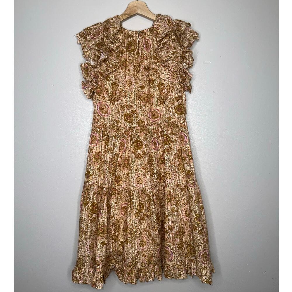 Ulla Johnson Adele Mini Dress Ruffle Sleeves In M… - image 8